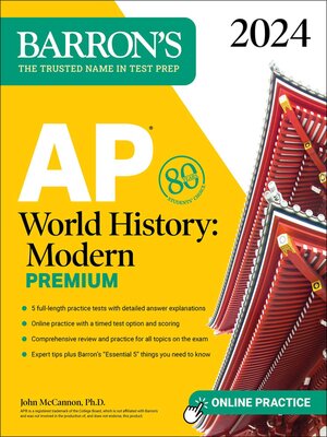 cover image of AP World History: Modern Premium, 2024